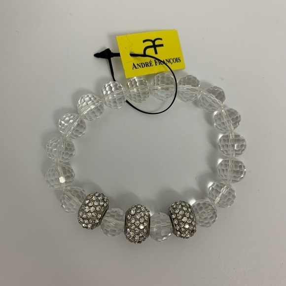 ANDRÉ FRANÇOIS Chunky beads glass stretch bracelet NWT - Picture 9 of 9